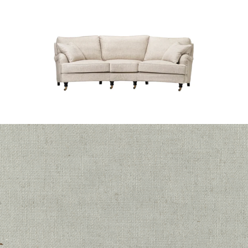 Klädsel till soffa Englesson Howard 3.5-sits medium svängd Tyg Chloe
