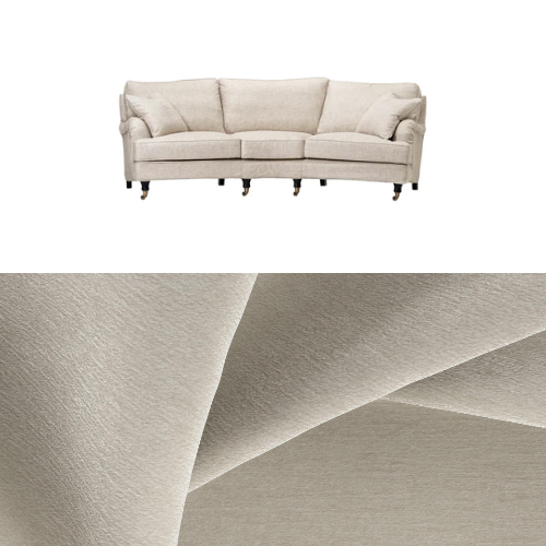 Klädsel till soffa Englesson Howard 3.5-sits medium svängd Tyg Geneva
