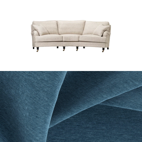 Klädsel till soffa Englesson Howard 3.5-sits medium svängd Tyg Geneva