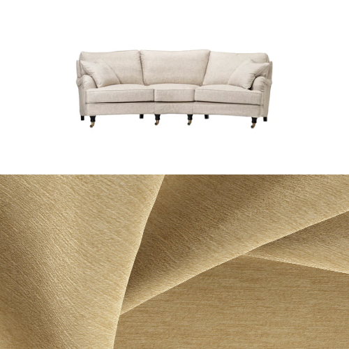 Klädsel till soffa Englesson Howard 3.5-sits medium svängd Tyg Geneva