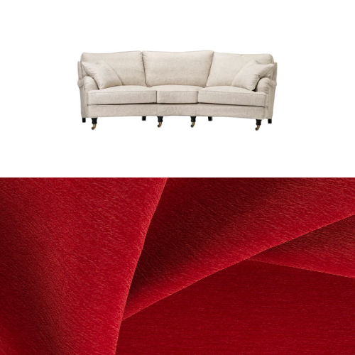 Klädsel till soffa Englesson Howard 3.5-sits medium svängd Tyg Geneva
