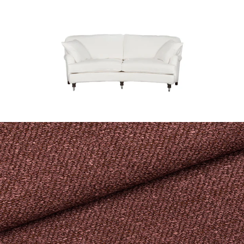 Klädsel till soffa Englesson Howard 3-sits medium svängd Tyg Angola bouclé