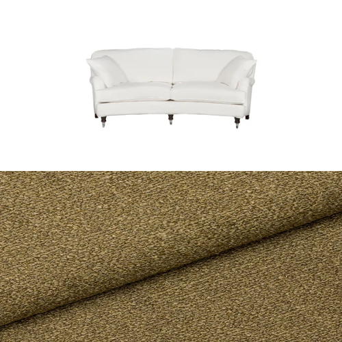 Klädsel till soffa Englesson Howard 3-sits medium svängd Tyg Angola bouclé