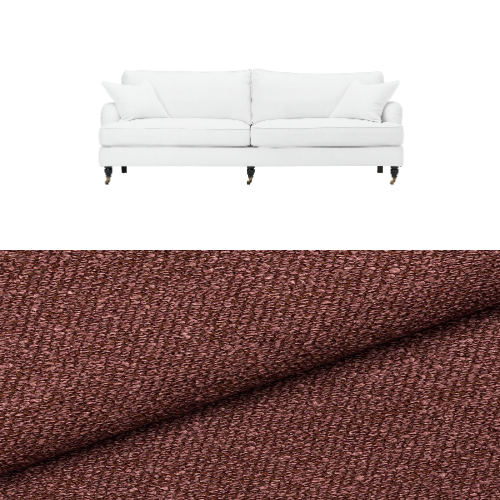 Klädsel till soffa Englesson Howard 3.5-sits medium rak Tyg Angola bouclé