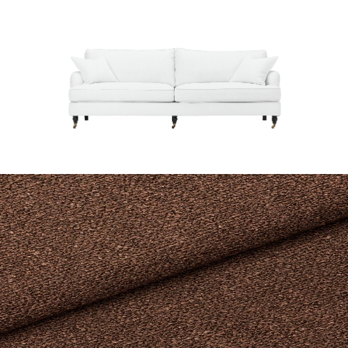 Klädsel till soffa Englesson Howard 3.5-sits medium rak Tyg Angola bouclé