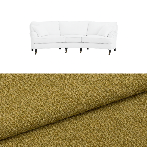 Klädsel till soffa Englesson Howard 3.5-sits medium svängd Tyg Angola bouclé