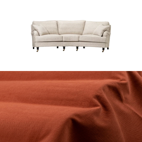 Klädsel till soffa Englesson Howard 3.5-sits medium svängd Tyg Caleido
