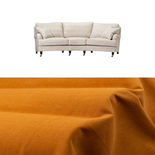 Klädsel till soffa Englesson Howard 3.5-sits medium svängd Tyg Caleido