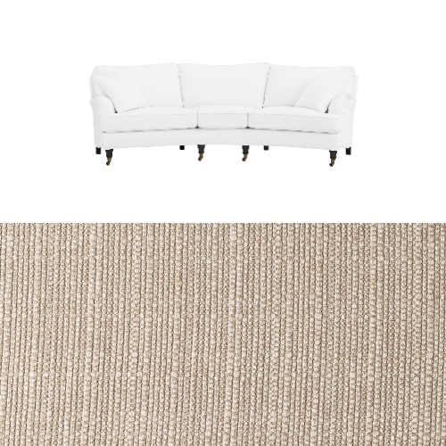 Klädsel till soffa Englesson Howard 3.5-sits medium svängd Tyg Madeira