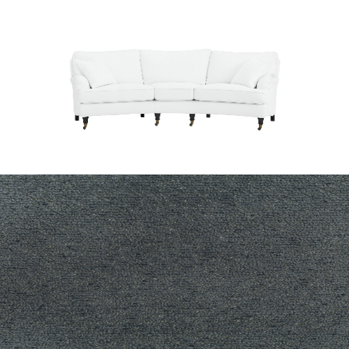 Klädsel till soffa Englesson Howard 3.5-sits medium svängd Tyg Venus