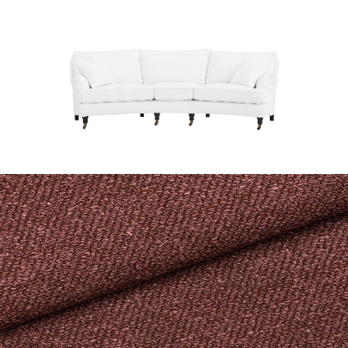 Klädsel till soffa Englesson Howard 3.5-sits svängd Tyg Angola bouclé