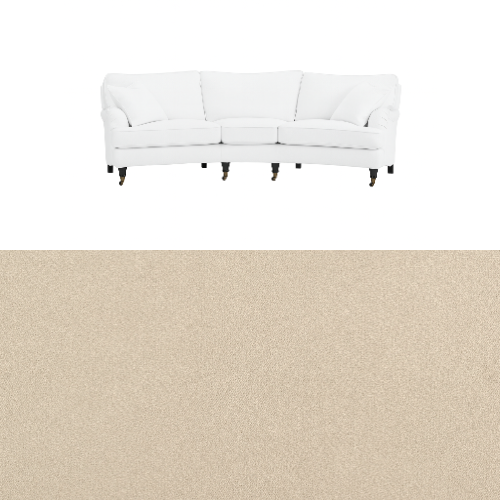 Klädsel till soffa Englesson Howard 3.5-sits svängd Tyg Crown Velvet
