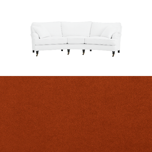 Klädsel till soffa Englesson Howard 3.5-sits svängd Tyg Crown Velvet