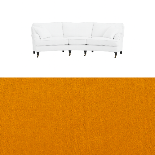 Klädsel till soffa Englesson Howard 3.5-sits svängd Tyg Crown Velvet