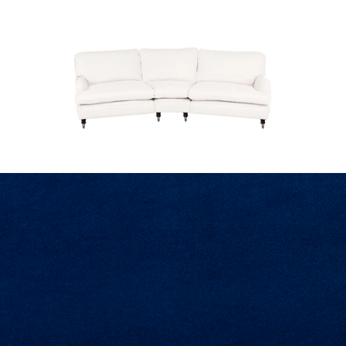 Klädsel till soffa Englesson Howard 4-sits svängd Tyg Crown Velvet