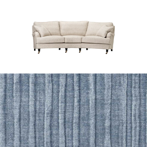Klädsel till soffa Englesson Howard 3.5-sits medium svängd Tyg Vamos