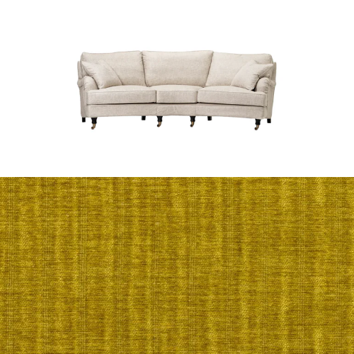 Klädsel till soffa Englesson Howard 3.5-sits medium svängd Tyg Vamos