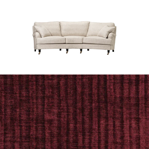 Klädsel till soffa Englesson Howard 3.5-sits medium svängd Tyg Vamos