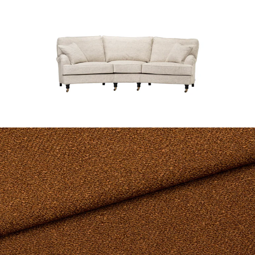 Klädsel till soffa Englesson Howard 3.5-sits svängd Tyg Angola bouclé