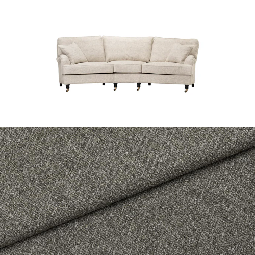 Klädsel till soffa Englesson Howard 3.5-sits svängd Tyg Angola bouclé