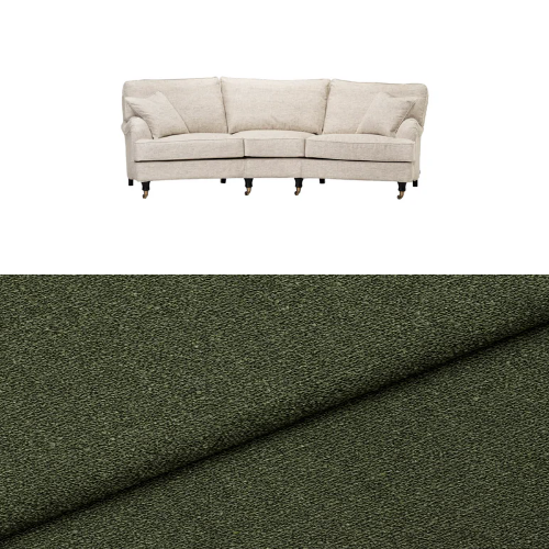 Klädsel till soffa Englesson Howard 3.5-sits svängd Tyg Angola bouclé