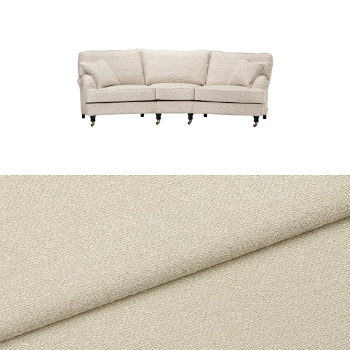 Klädsel till soffa Englesson Howard 3.5-sits svängd Tyg Angola bouclé