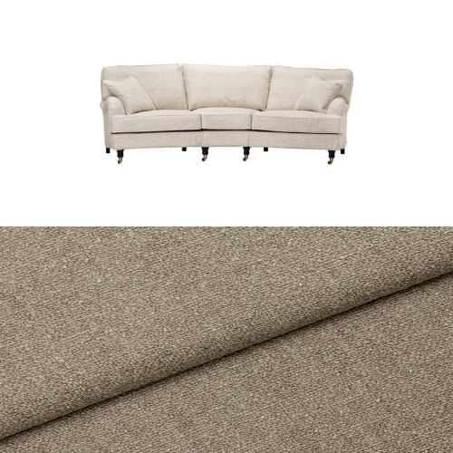 Klädsel till soffa Englesson Howard 3.5-sits svängd Tyg Angola bouclé