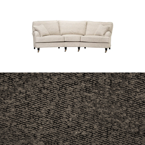 Klädsel till soffa Englesson Howard 3.5-sits svängd Tyg Ascot bouclé