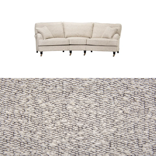 Klädsel till soffa Englesson Howard 3.5-sits svängd Tyg Ascot bouclé