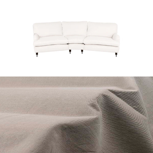 Klädsel till soffa Englesson Howard 4-sits svängd Tyg Caleido