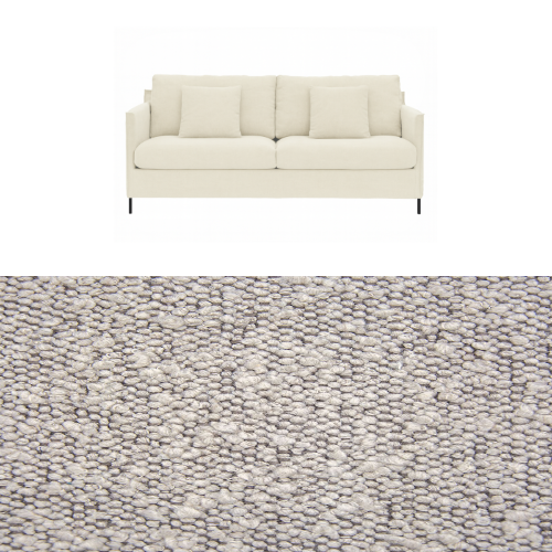 Klädsel till soffa Furninova Petito 3 sits Tyg Ascot bouclé