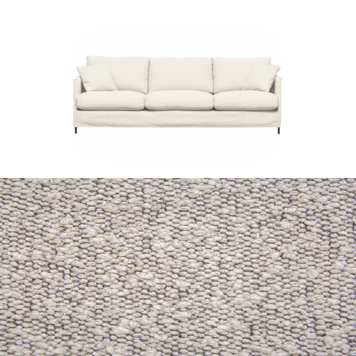 Klädsel till soffa Furninova Petito 4 sits Tyg Ascot bouclé