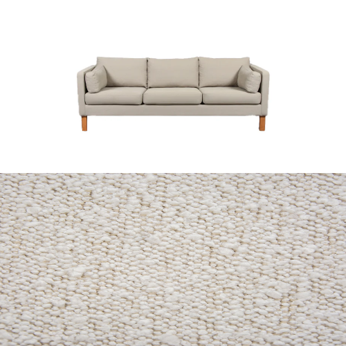 Klädsel till soffa Samsö 3-sits Tyg Ascot bouclé