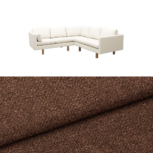 Klädsel till soffa Samsö hörnsoffa 5 sits Tyg Angola bouclé