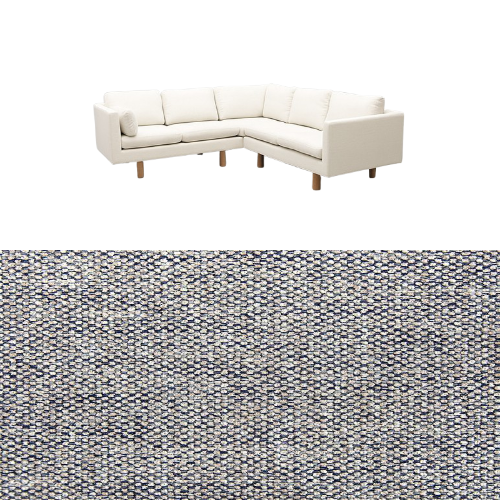 Klädsel till soffa Samsö hörnsoffa 5 sits Tyg Bergamo