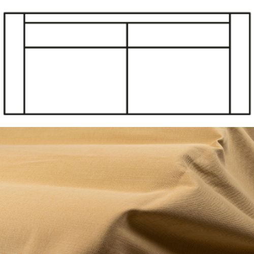 Klädsel till Rak Soffa Tyg Caleido