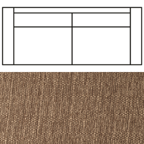 Klädsel till Rak Soffa Tyg Madeira