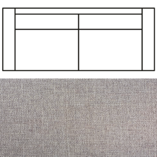 Klädsel till Rak Soffa Tyg Linea