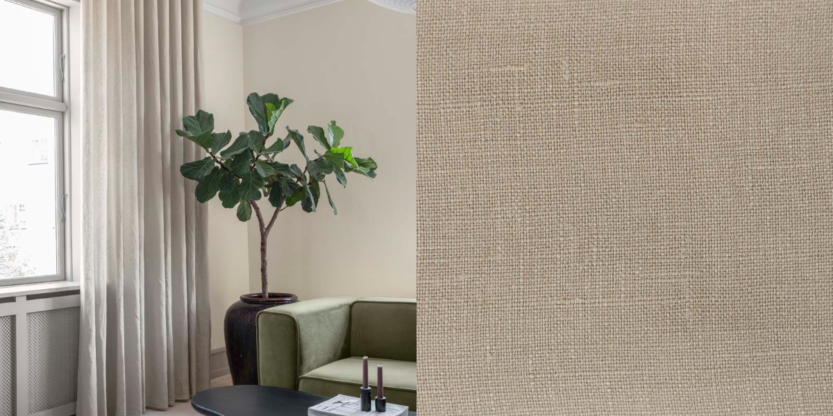100% Linnegardin Pure Linen (Semi-transparent) Wave