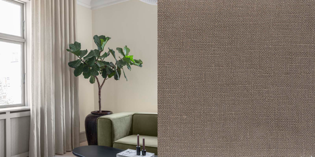 100% Linnegardin Pure Linen (Semi-transparent) Veckband