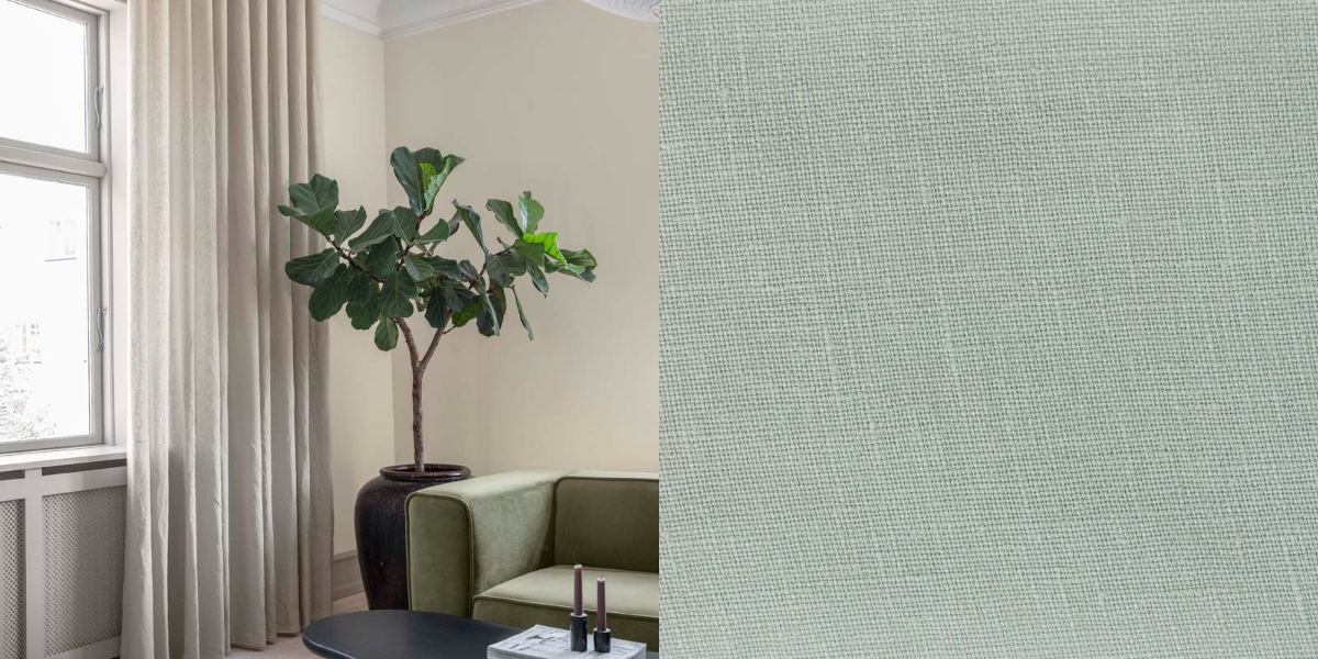 100% Linnegardin Pure Linen (Semi-transparent) Veckband