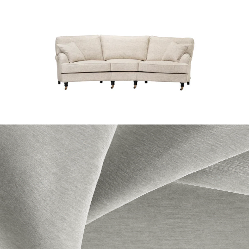 Klädsel till soffa Englesson Howard 3.5-sits svängd Tyg Geneva