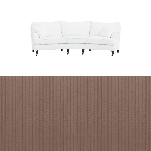 Klädsel till soffa Englesson Howard 3.5-sits medium svängd Tyg Arrow
