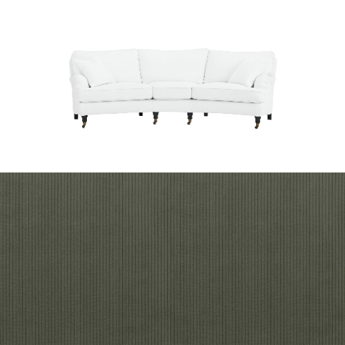 Klädsel till soffa Englesson Howard 3.5-sits medium svängd Tyg Arrow