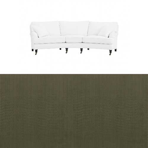 Klädsel till soffa Englesson Howard 3.5-sits medium svängd Tyg Arrow