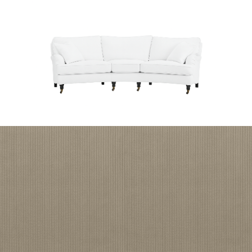 Klädsel till soffa Englesson Howard 3.5-sits medium svängd Tyg Arrow