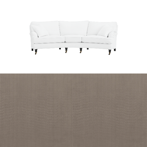 Klädsel till soffa Englesson Howard 3.5-sits medium svängd Tyg Arrow