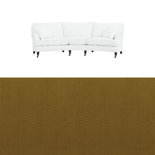 Klädsel till soffa Englesson Howard 3.5-sits medium svängd Tyg Arrow