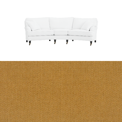 Klädsel till soffa Englesson Howard 3.5-sits medium svängd Tyg Azalea