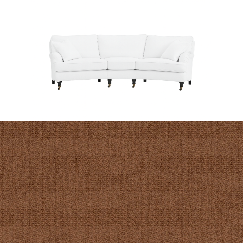 Klädsel till soffa Englesson Howard 3.5-sits medium svängd Tyg Azalea